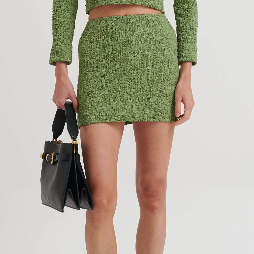 NEW NANUSHKA lyle mini skirt in matcha